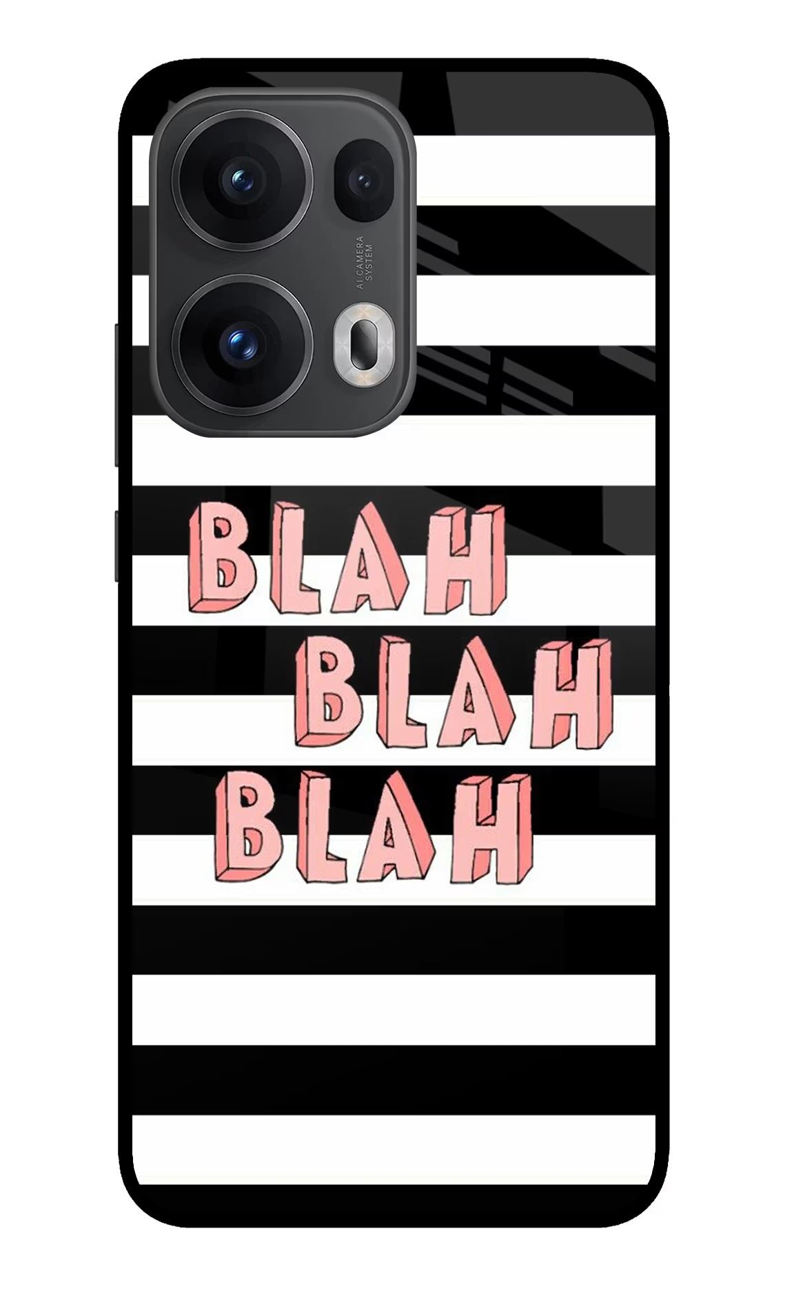 Blah Blah Blah Oppo Reno13 Pro 5G Glass Case