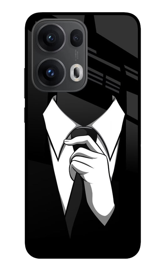 Black Tie Oppo Reno13 Pro 5G Back Cover