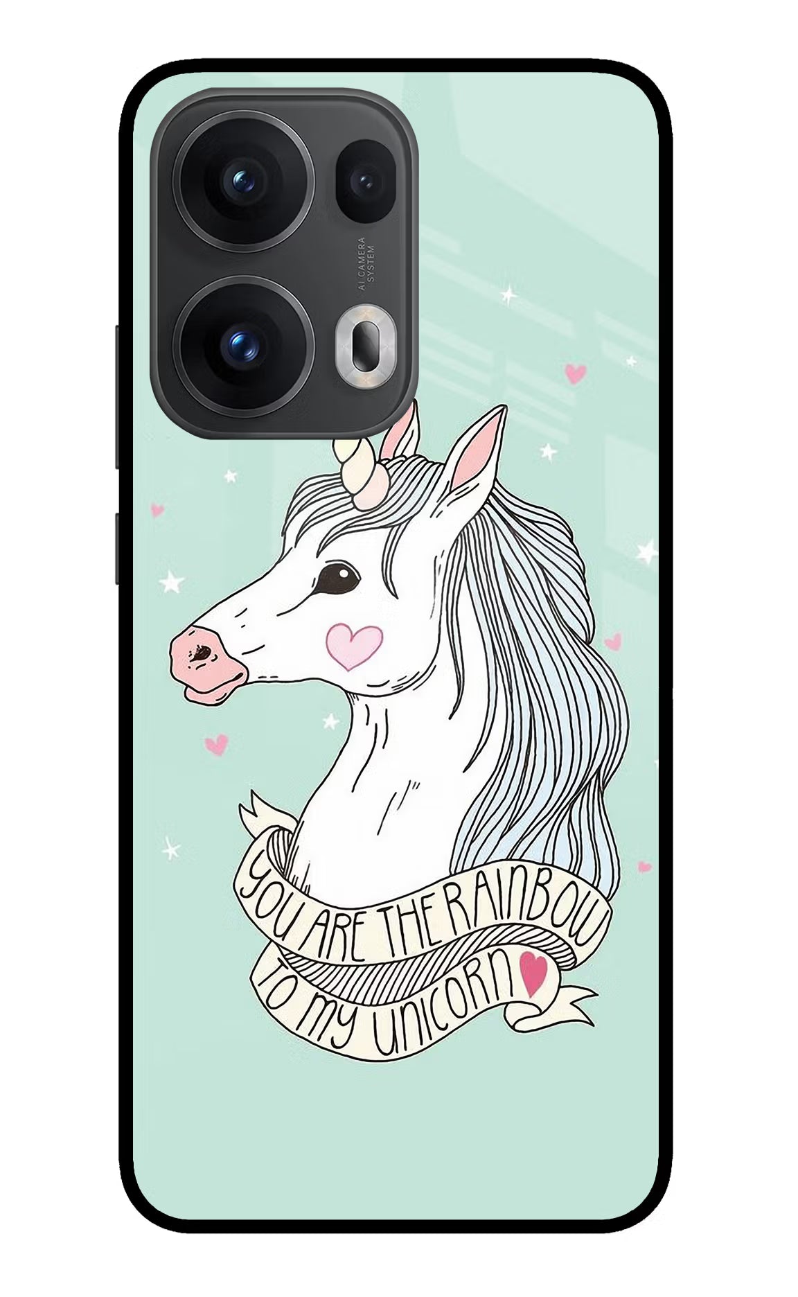 Unicorn Wallpaper Oppo Reno13 Pro 5G Back Cover