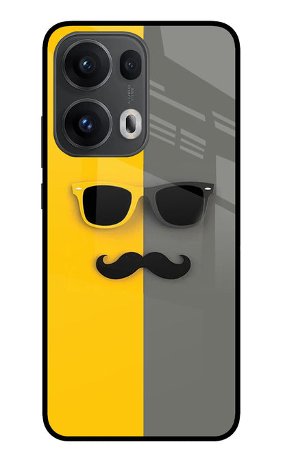 Sunglasses with Mustache Oppo Reno13 Pro 5G Back Cover