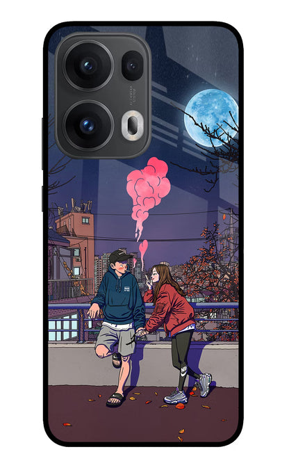 Chilling Couple Oppo Reno13 Pro 5G Back Cover