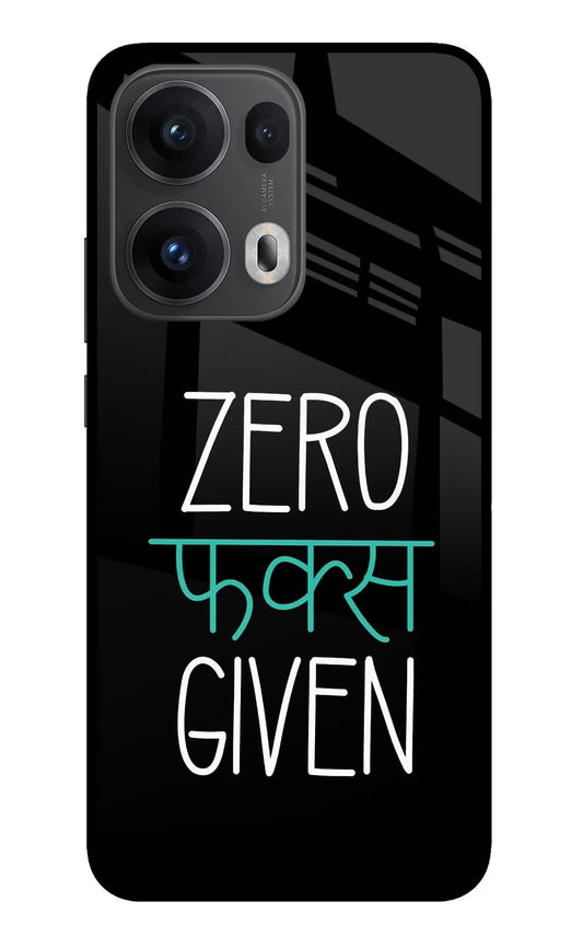 Zero Fucks Given Oppo Reno13 Pro 5G Back Cover