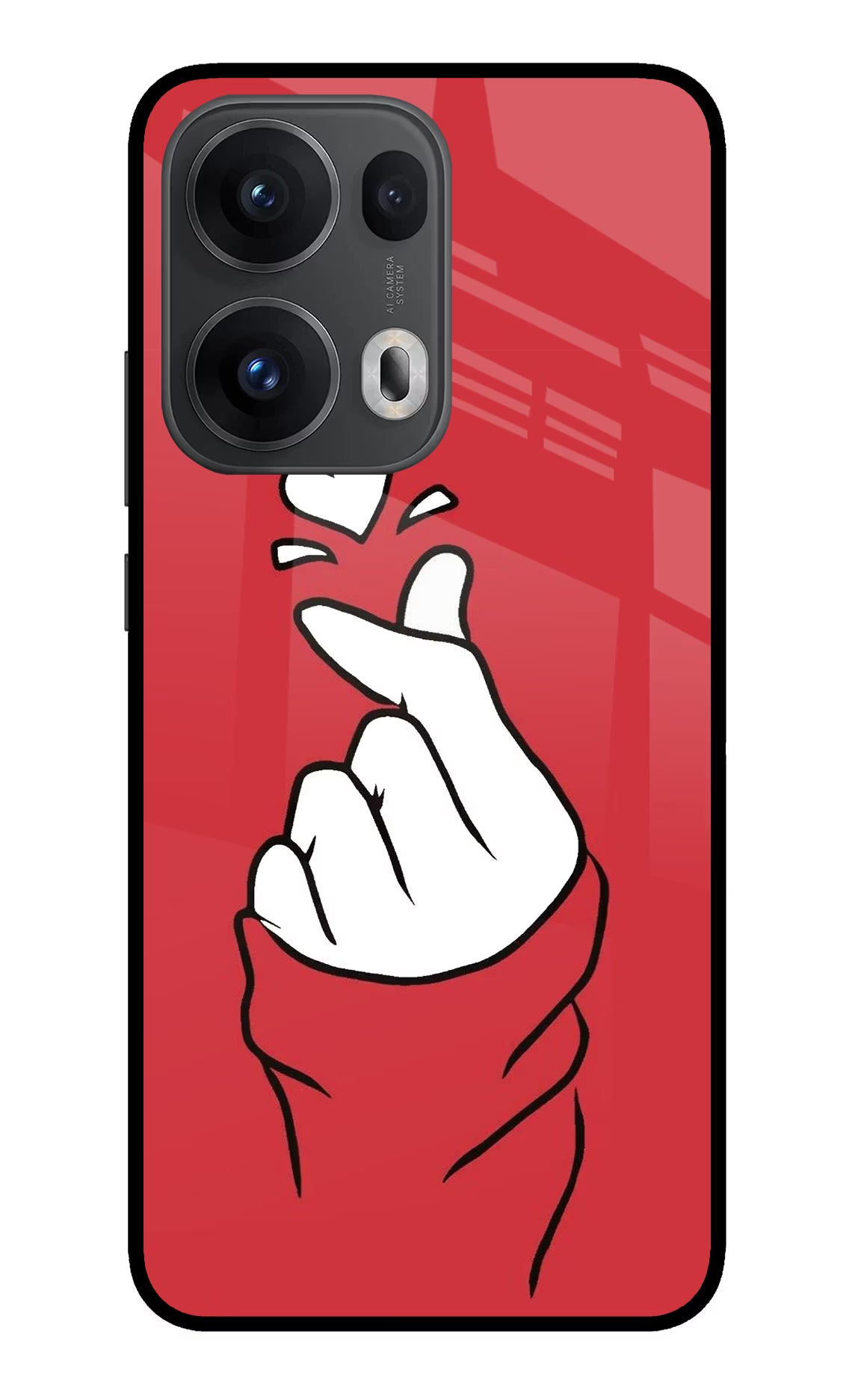 Korean Love Sign Oppo Reno13 Pro 5G Back Cover