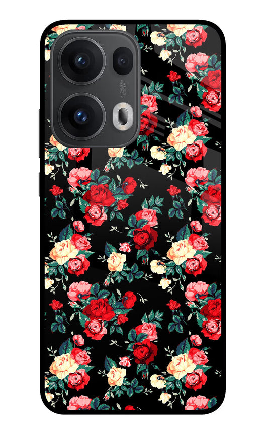Rose Pattern Oppo Reno13 Pro 5G Back Cover