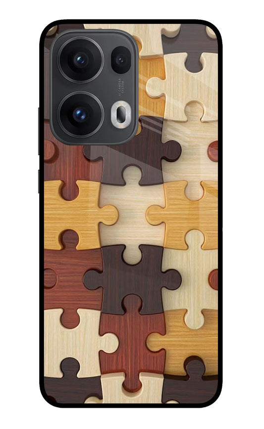 Wooden Puzzle Oppo Reno13 Pro 5G Back Cover