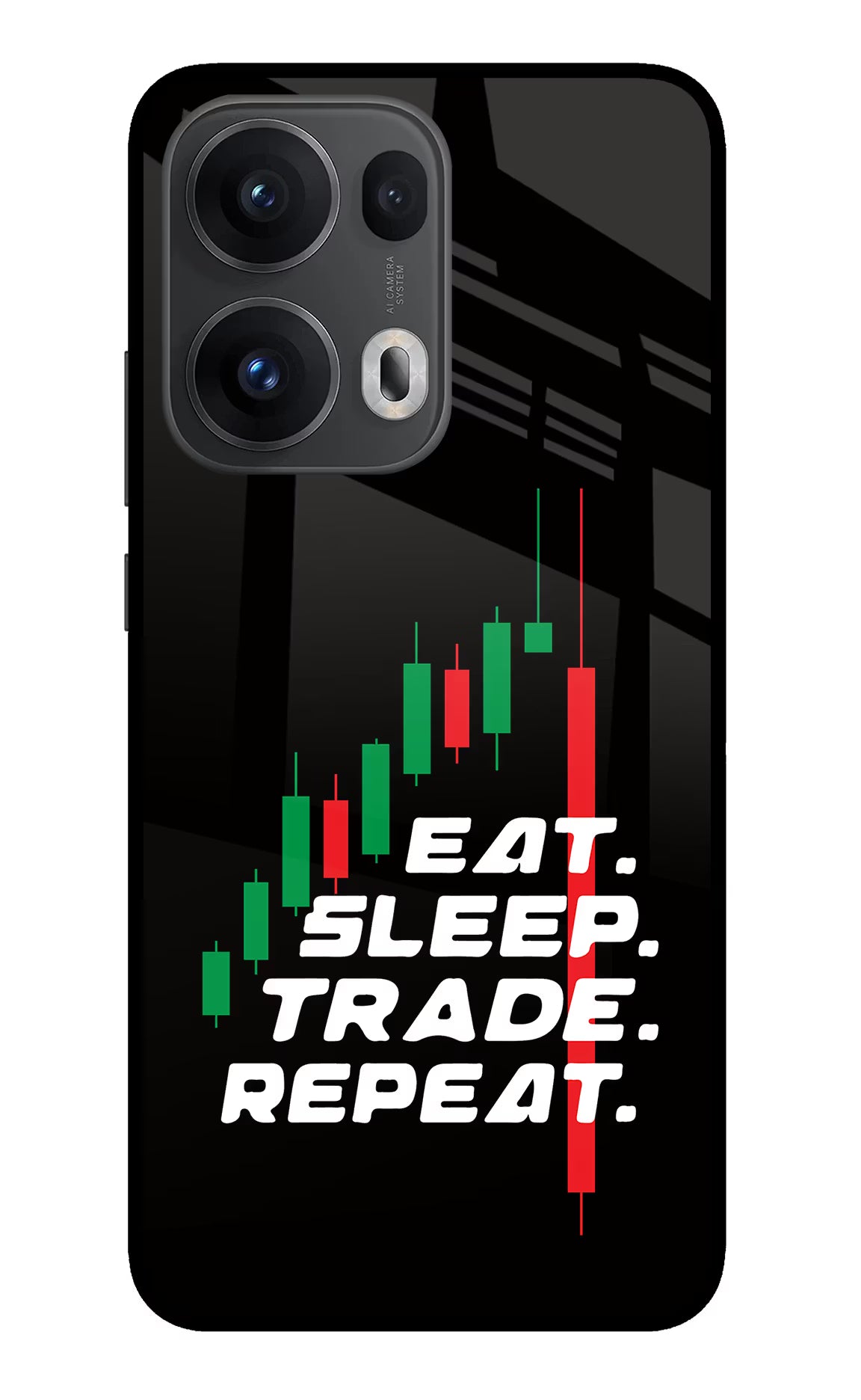 Eat Sleep Trade Repeat Oppo Reno13 Pro 5G Back Cover