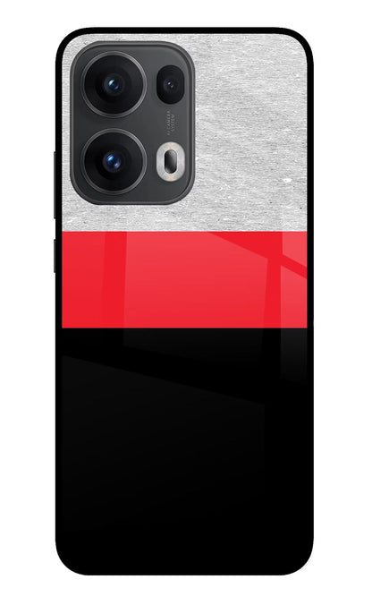 Tri Color Pattern Oppo Reno13 Pro 5G Back Cover