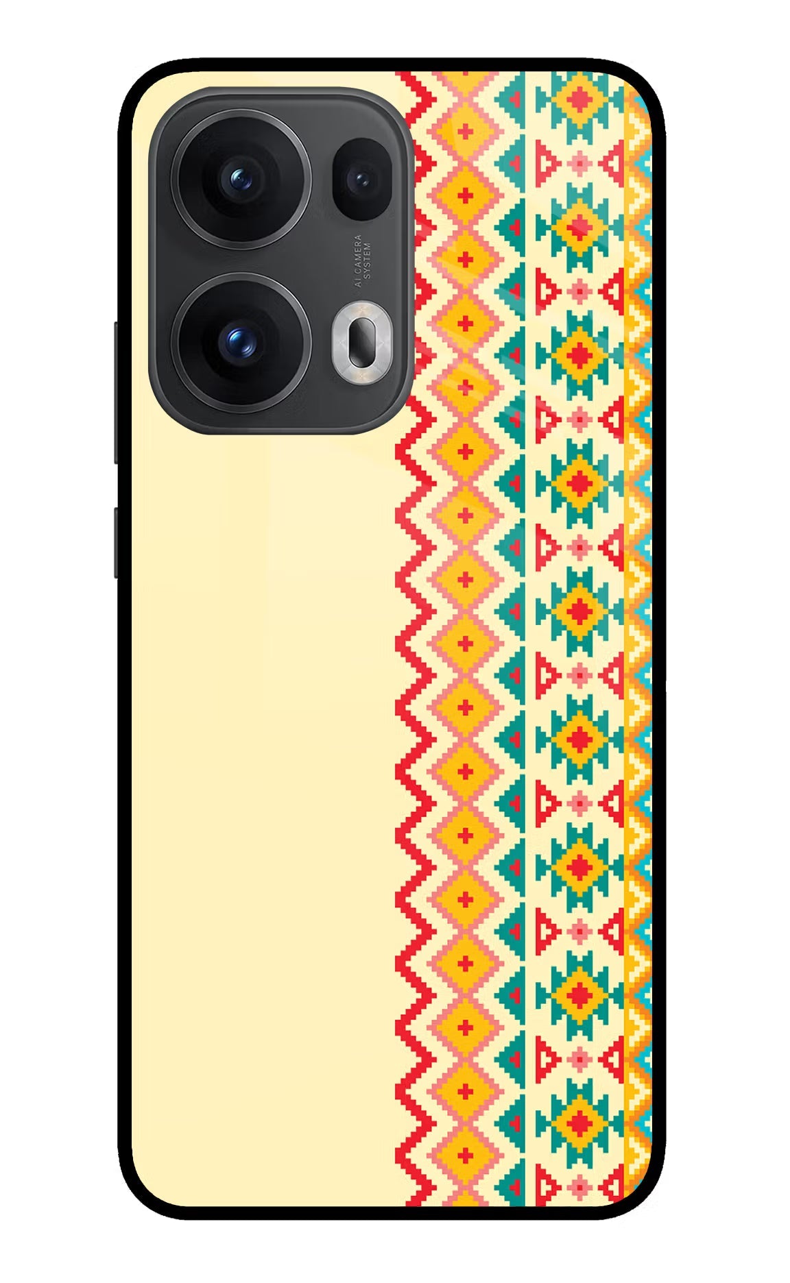 Ethnic Seamless Oppo Reno13 Pro 5G Glass Case