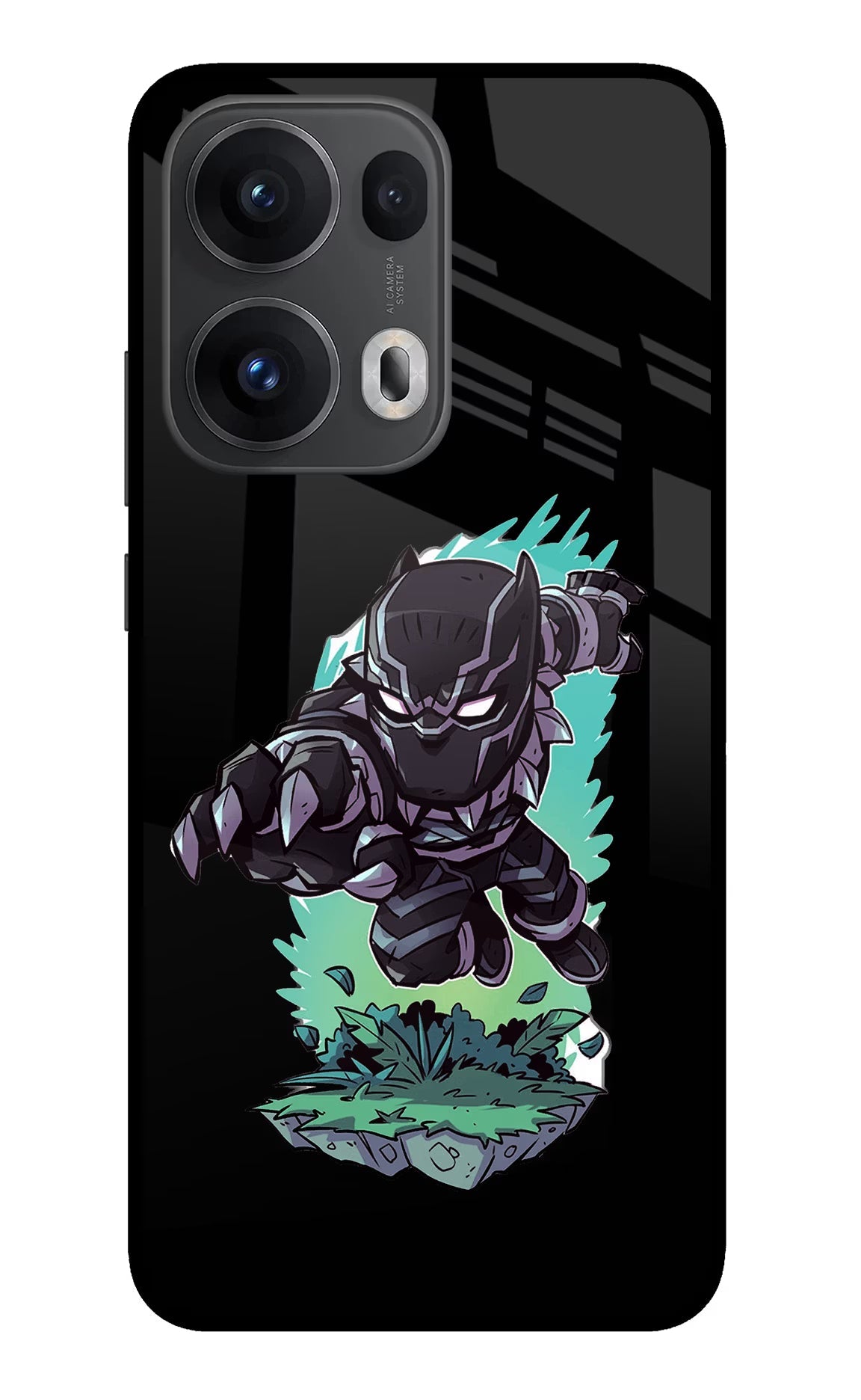 Black Panther Oppo Reno13 Pro 5G Glass Case