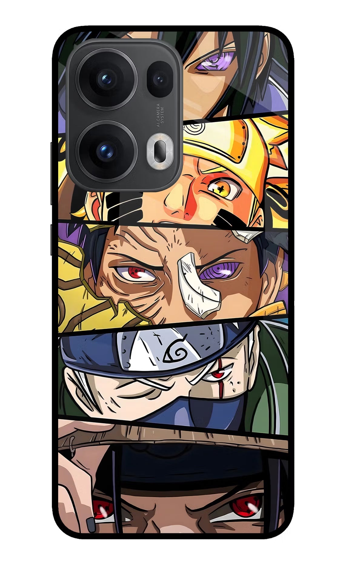 Naruto Character Oppo Reno13 Pro 5G Glass Case
