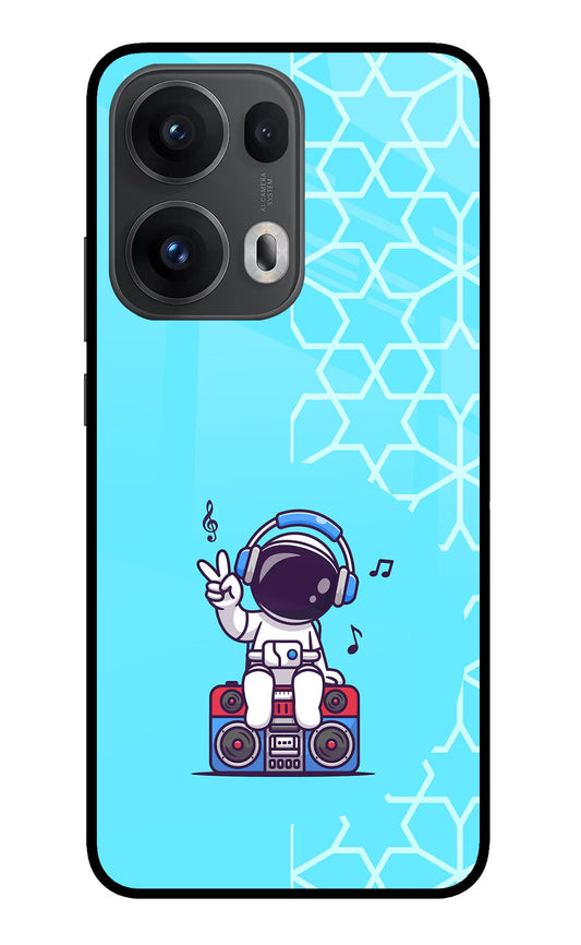Cute Astronaut Chilling Oppo Reno13 Pro 5G Back Cover