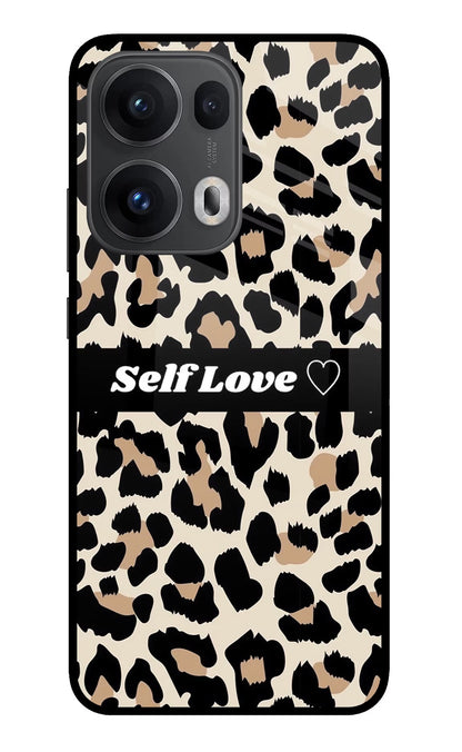 Leopard Print Self Love Oppo Reno13 Pro 5G Back Cover