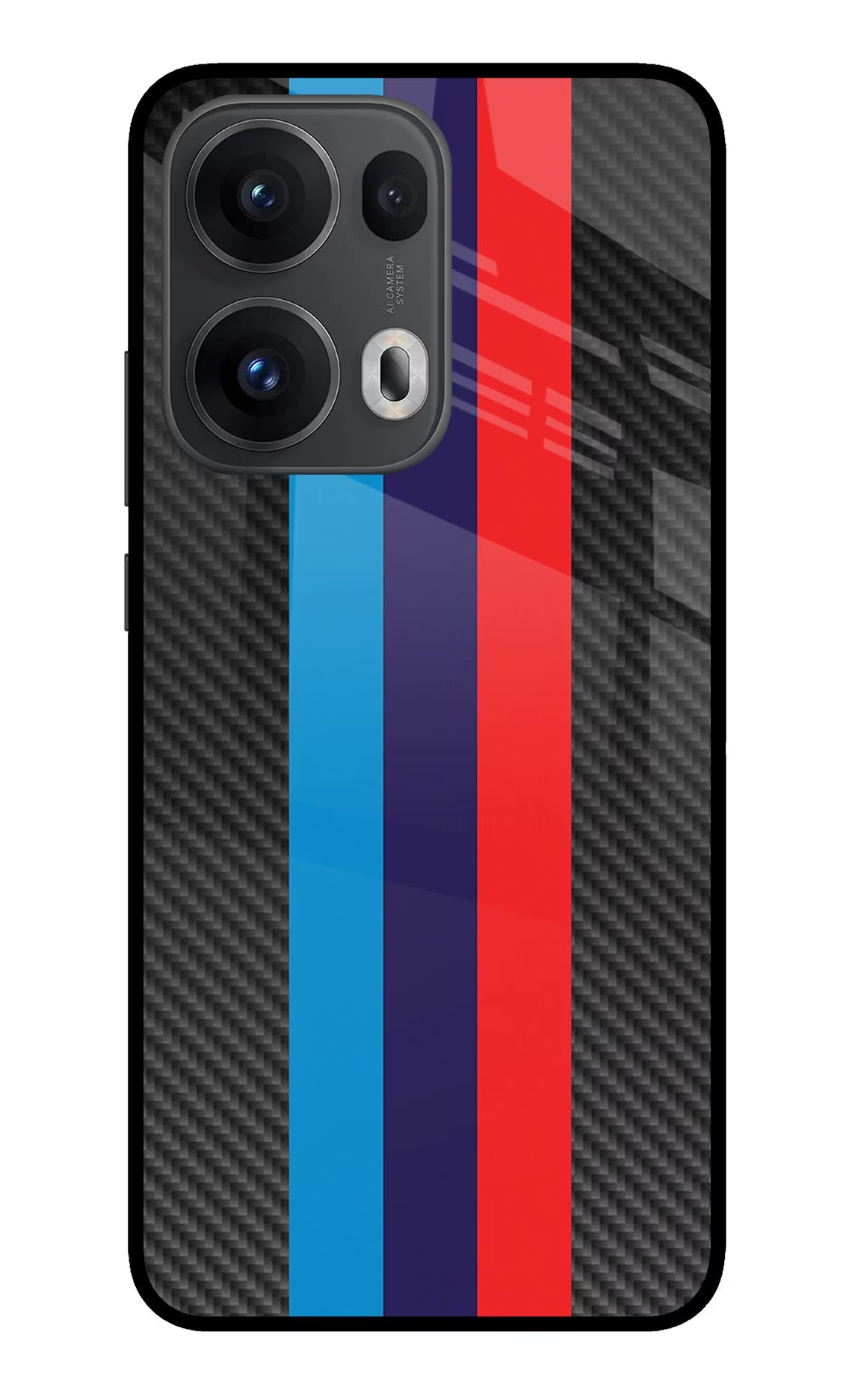 BMW Stripes Pattern Oppo Reno13 Pro 5G Back Cover