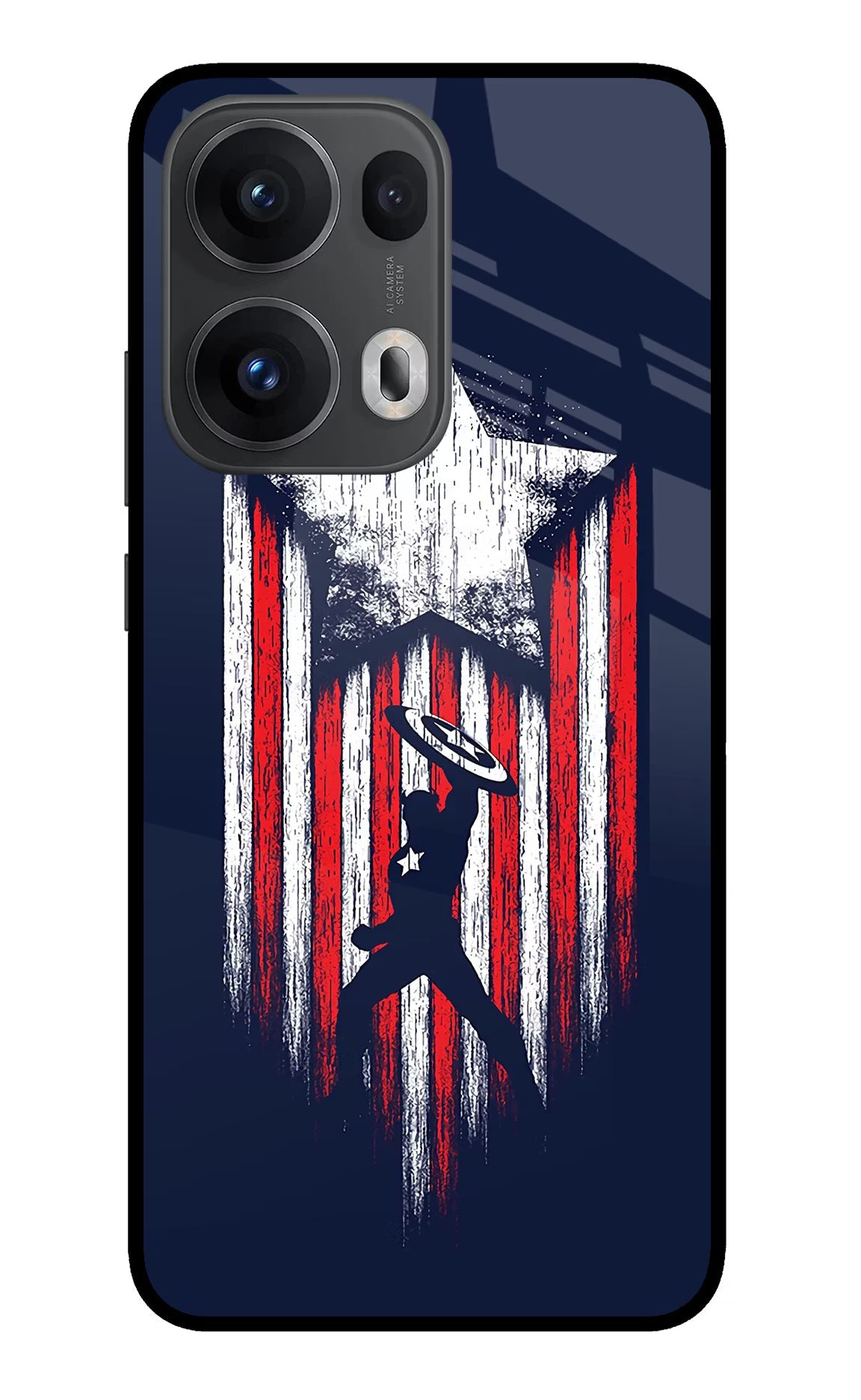 Captain America Marvel Art Oppo Reno13 Pro 5G Back Cover