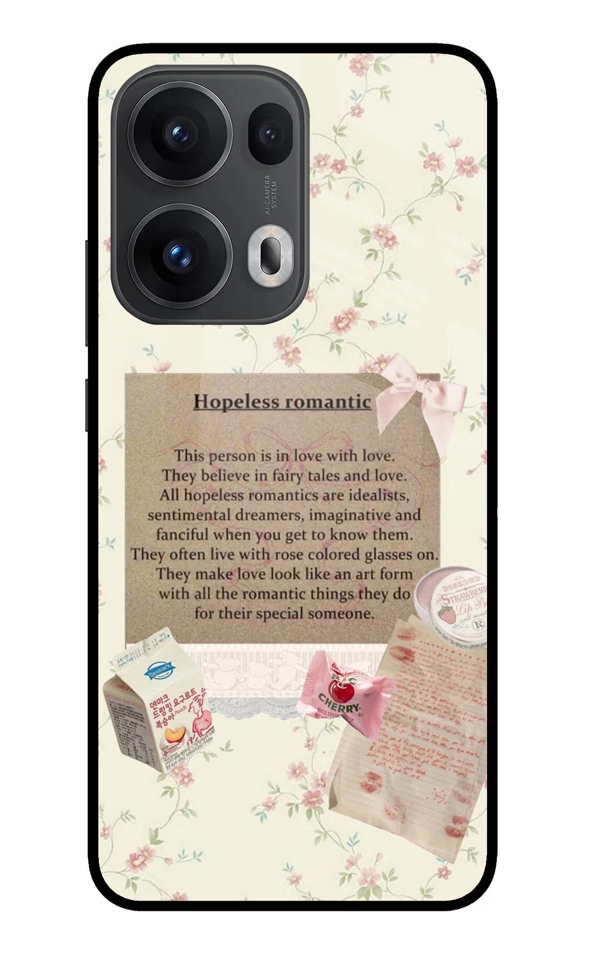 Hopeless Romantic Oppo Reno13 Pro 5G Glass Case