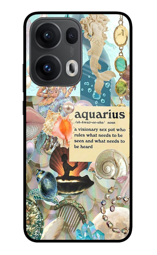 Aquarius Zodiac Oppo Reno13 Pro 5G Glass Case