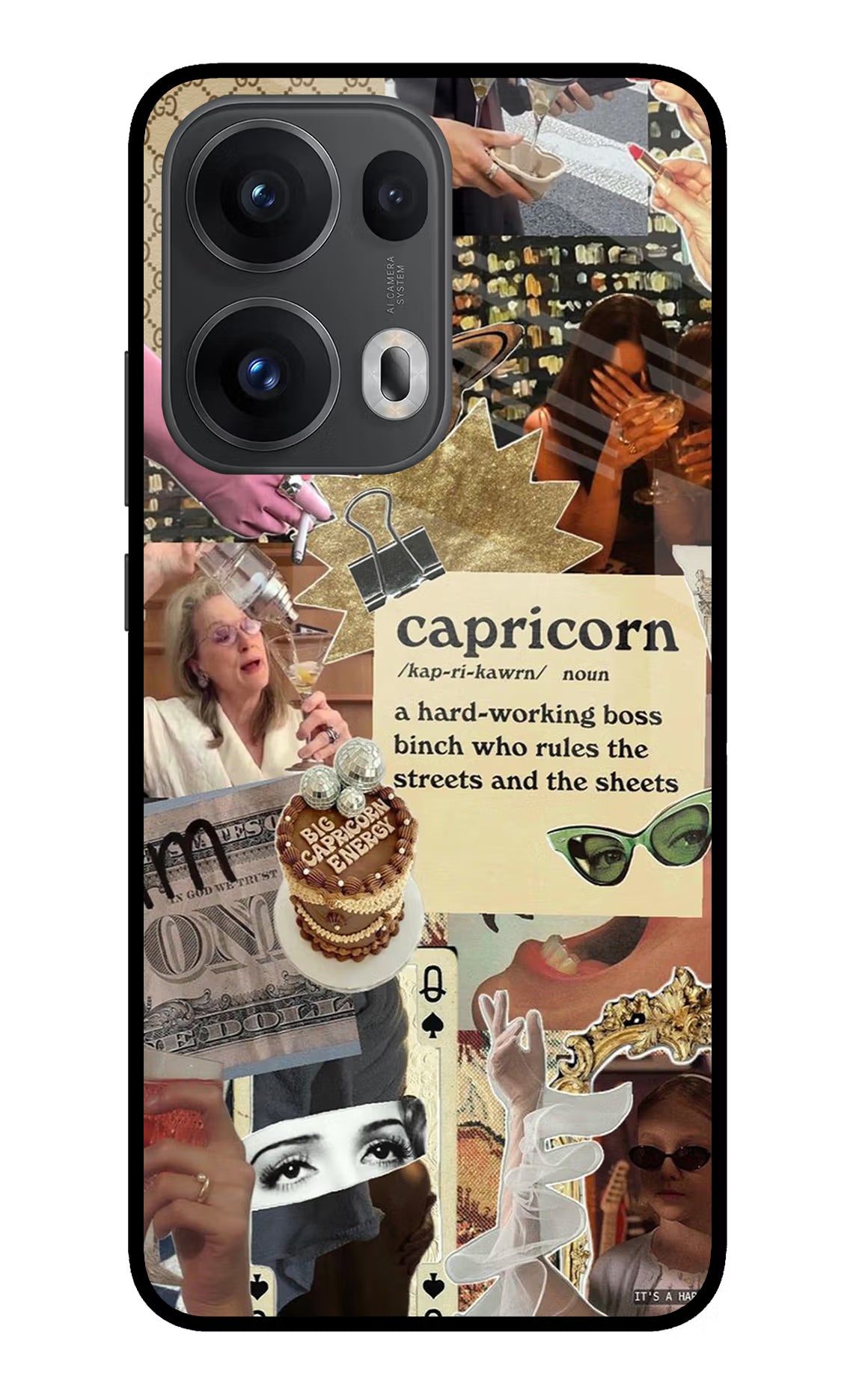 Capricorn Zodiac Oppo Reno13 Pro 5G Glass Case