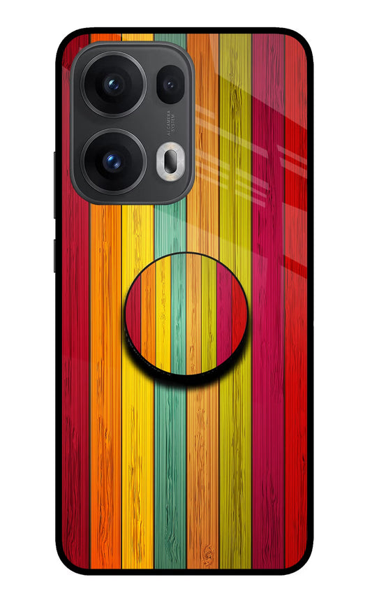 Multicolor Wooden Oppo Reno13 Pro 5G Pop Case