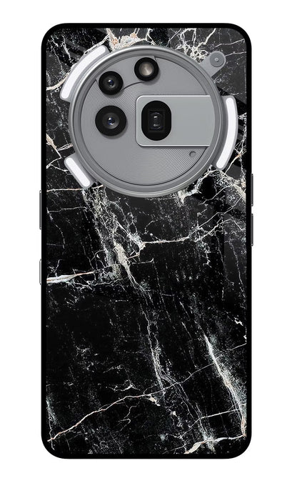 Black Marble Texture Nothing Phone 3a Pro Back Cover
