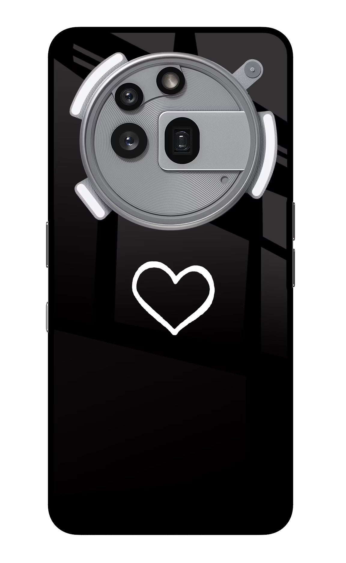 Heart Nothing Phone 3a Pro Back Cover