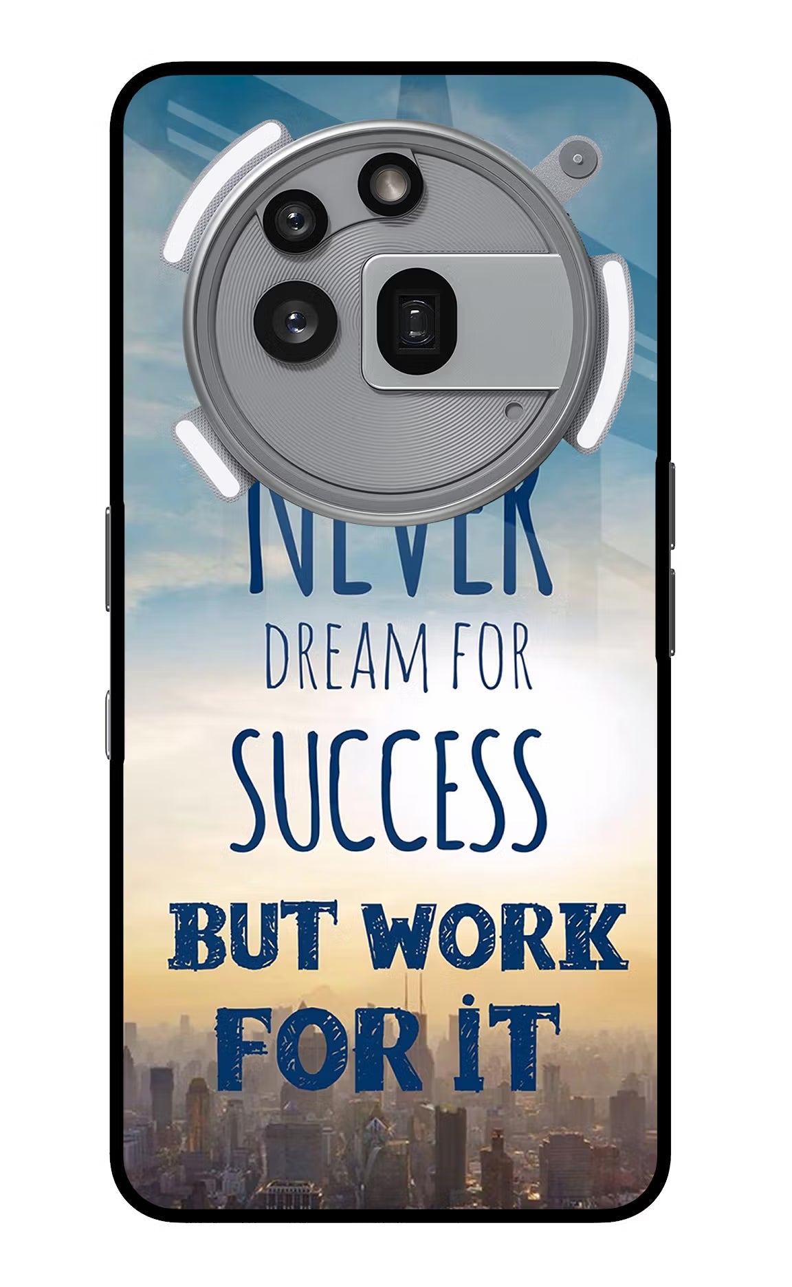 Never Dream For Success But Work For It Nothing Phone 3a Pro Glass Case