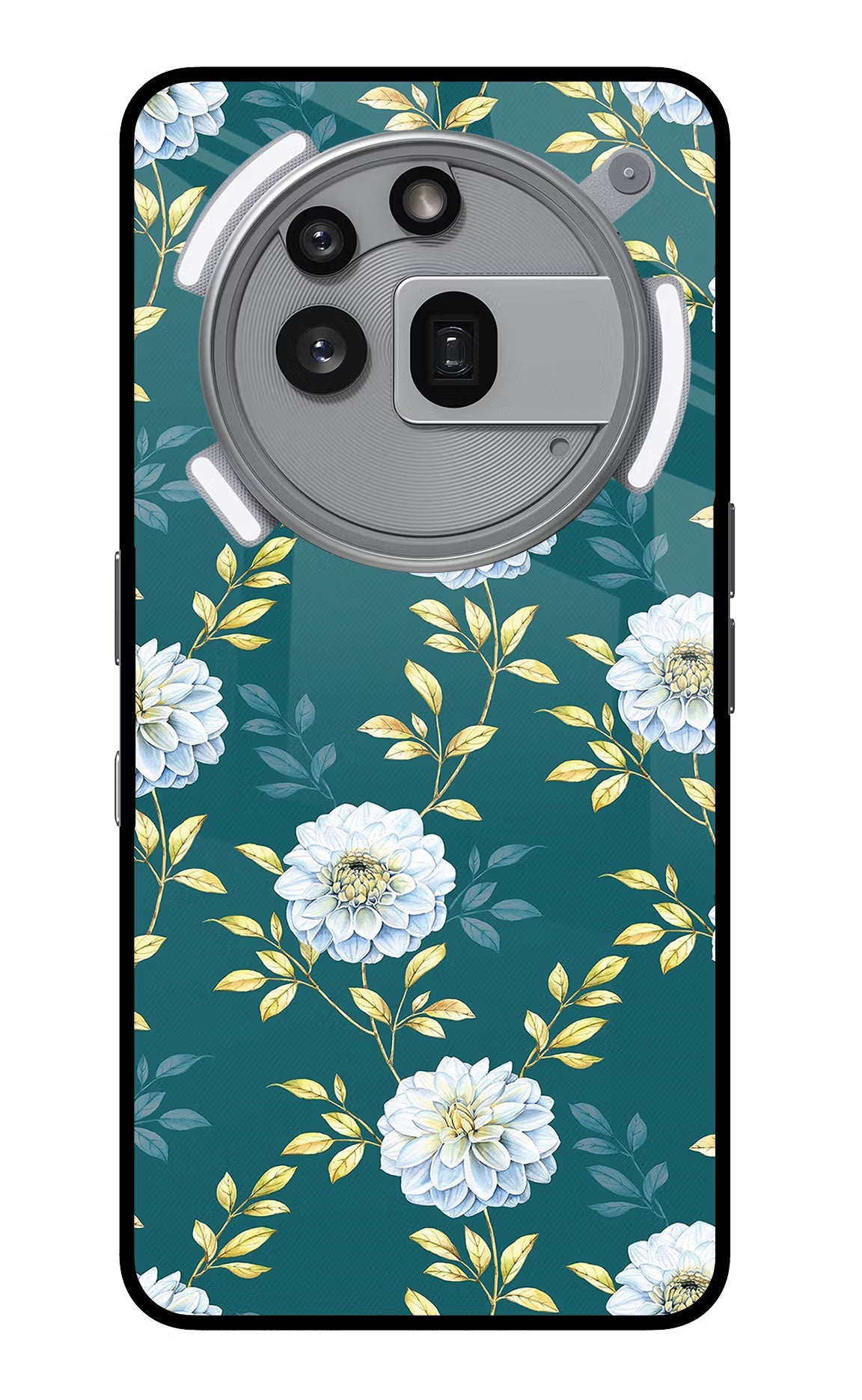 Flowers Nothing Phone 3a Pro Glass Case
