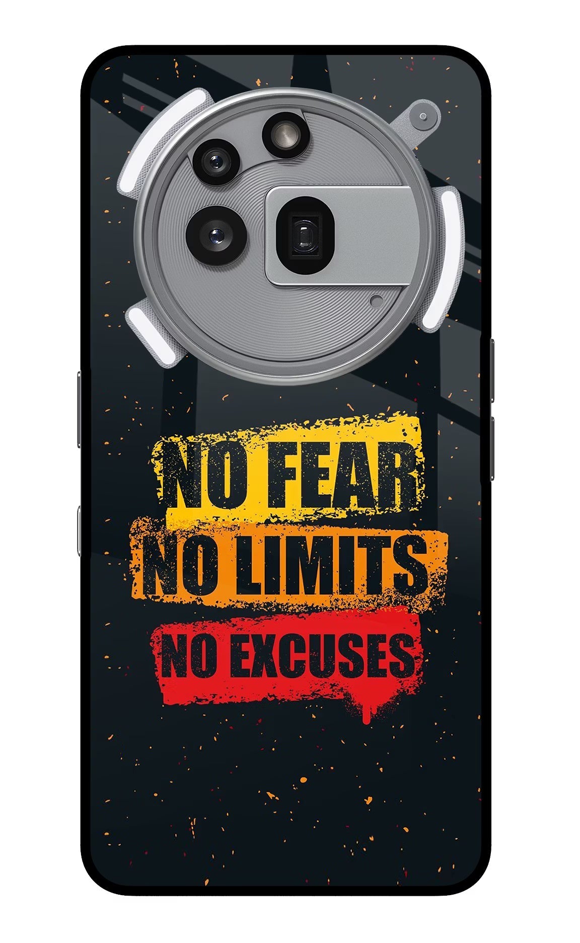 No Fear No Limits No Excuse Nothing Phone 3a Pro Back Cover
