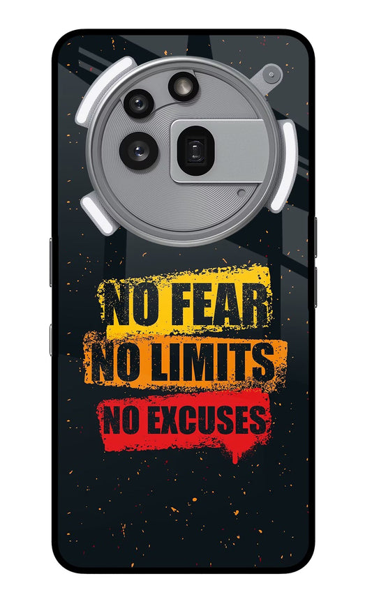 No Fear No Limits No Excuse Nothing Phone 3a Pro Back Cover