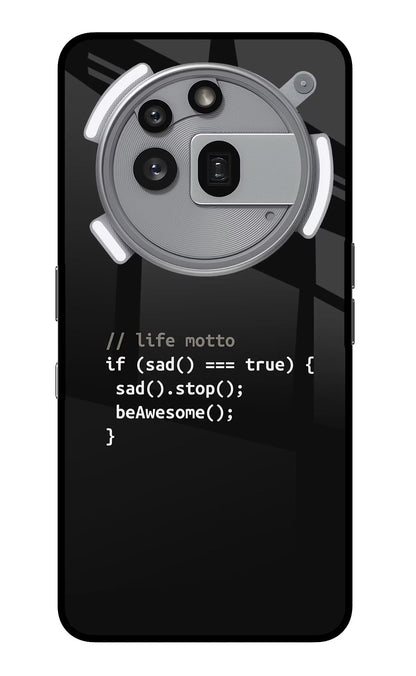 Life Motto Code Nothing Phone 3a Pro Back Cover