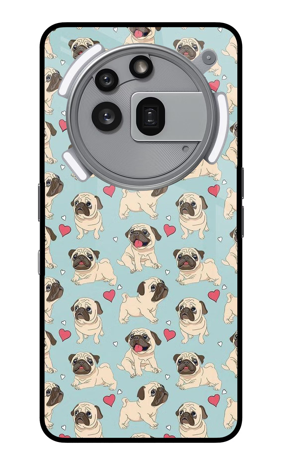 Pug Dog Nothing Phone 3a Pro Glass Case