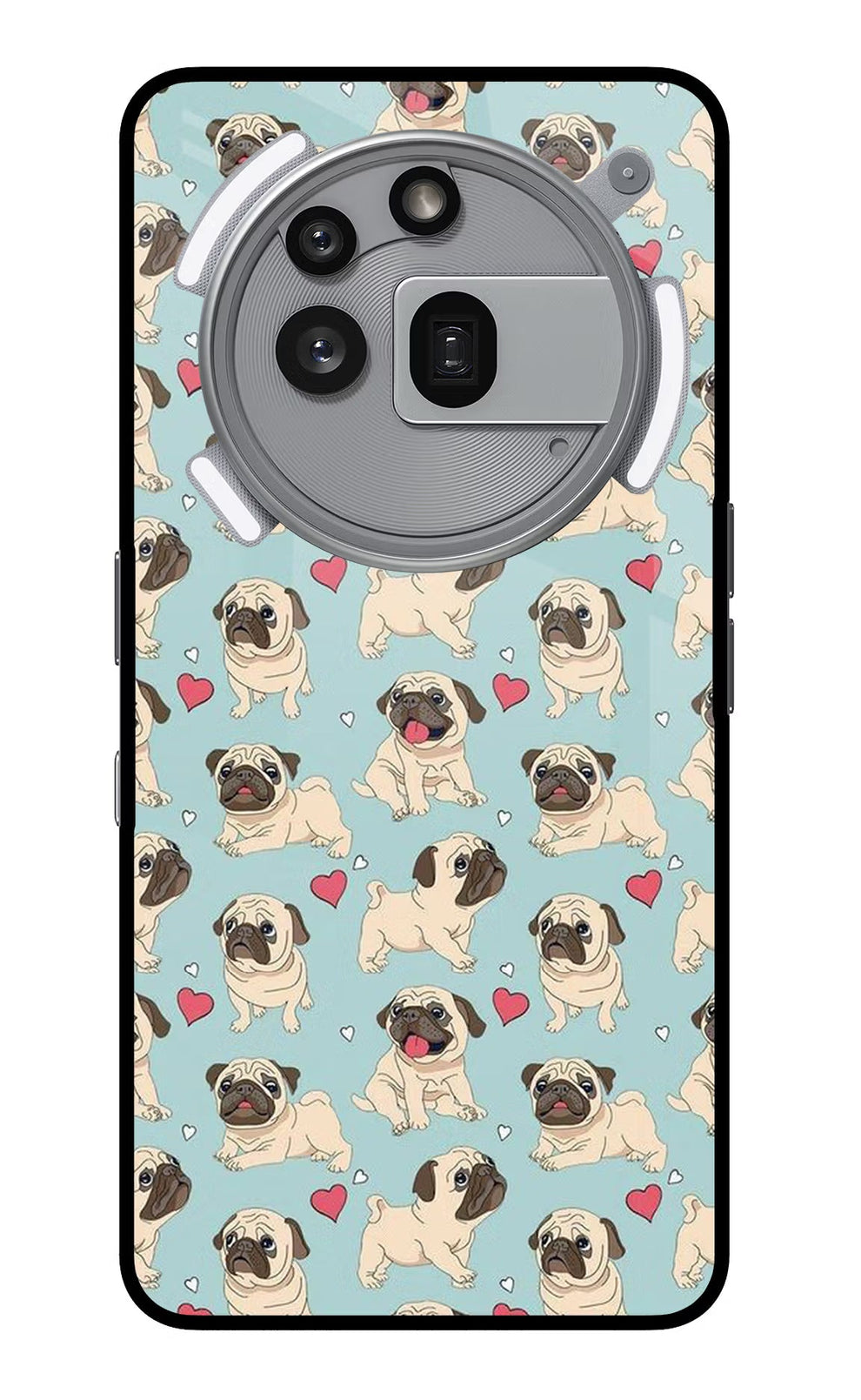 Pug Dog Nothing Phone 3a Pro Glass Case – Hello Swanky Online Pvt. Ltd.