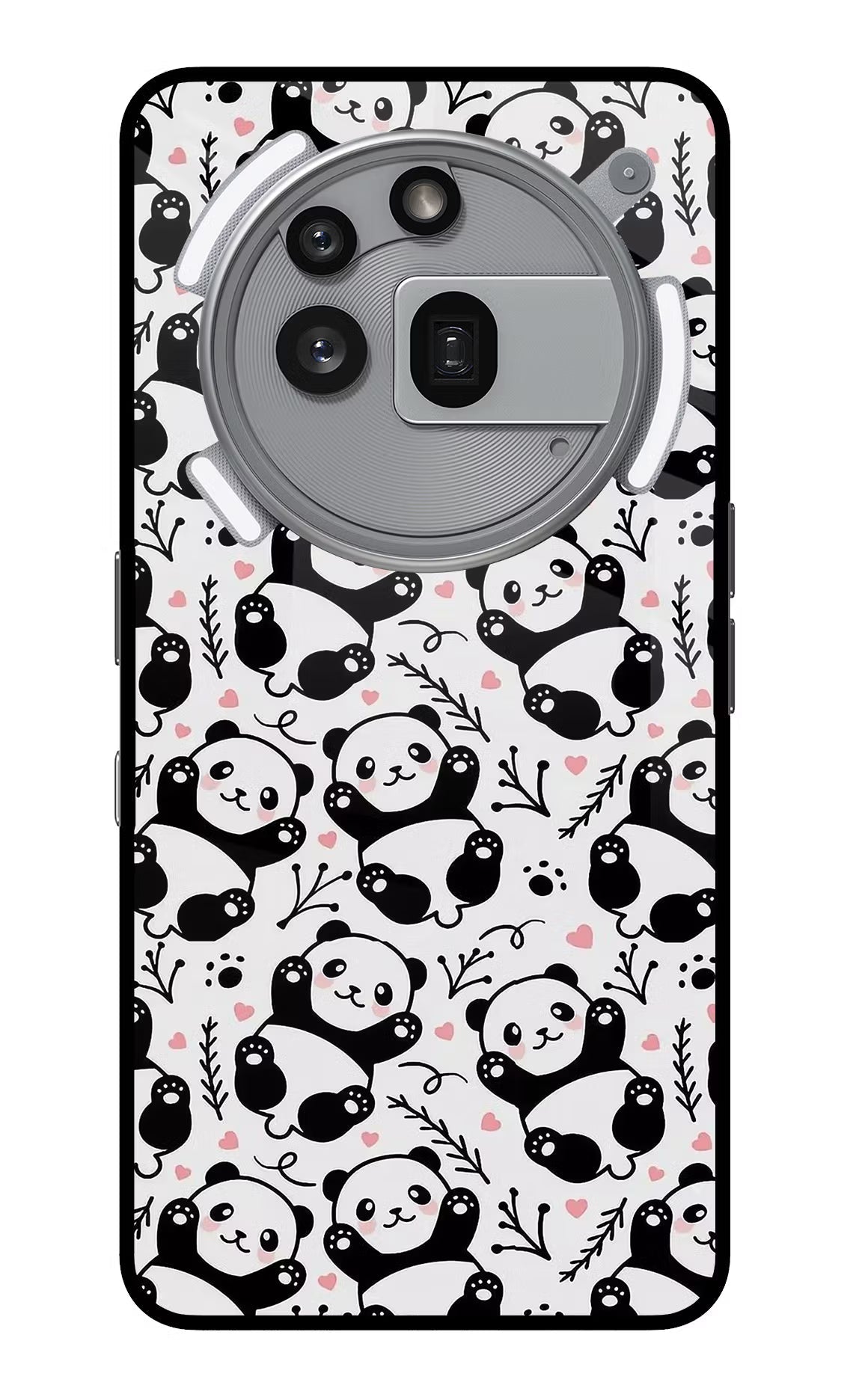Cute Panda Nothing Phone 3a Pro Glass Case