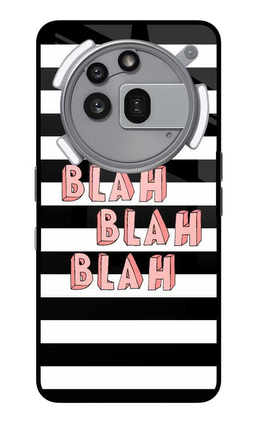 Blah Blah Blah Nothing Phone 3a Pro Glass Case