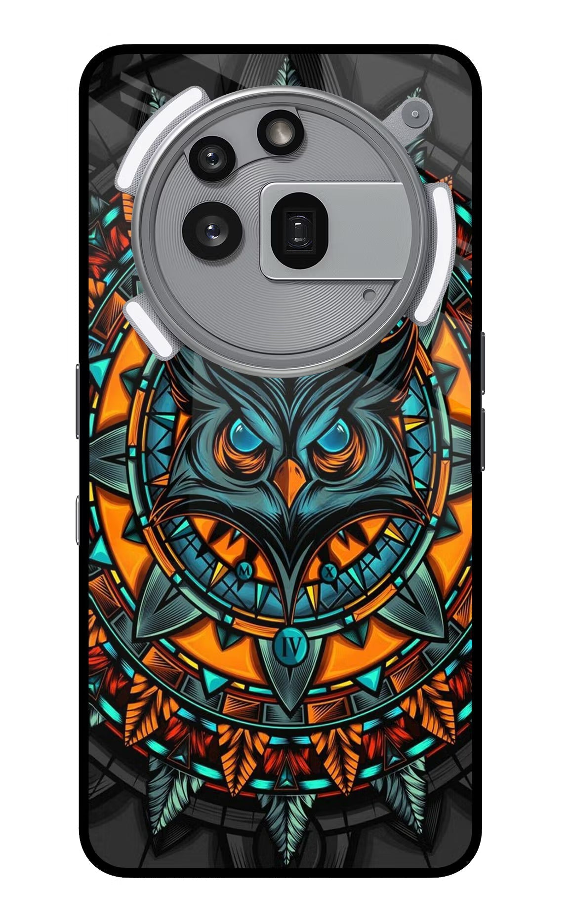 Angry Owl Art Nothing Phone 3a Pro Glass Case