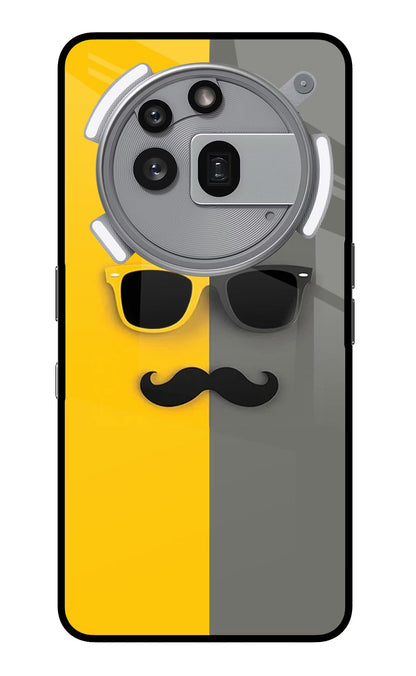 Sunglasses with Mustache Nothing Phone 3a Pro Back Cover