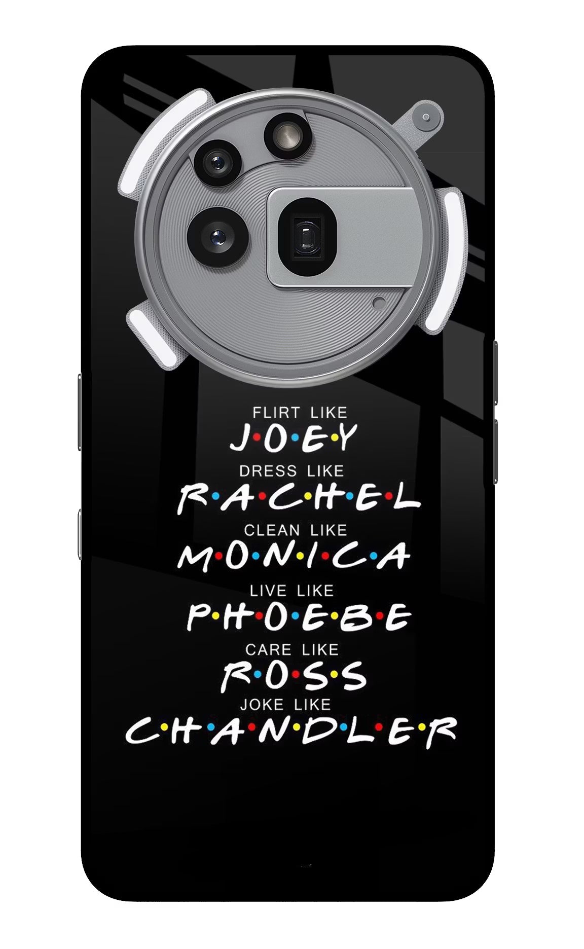 FRIENDS Character Nothing Phone 3a Pro Glass Case