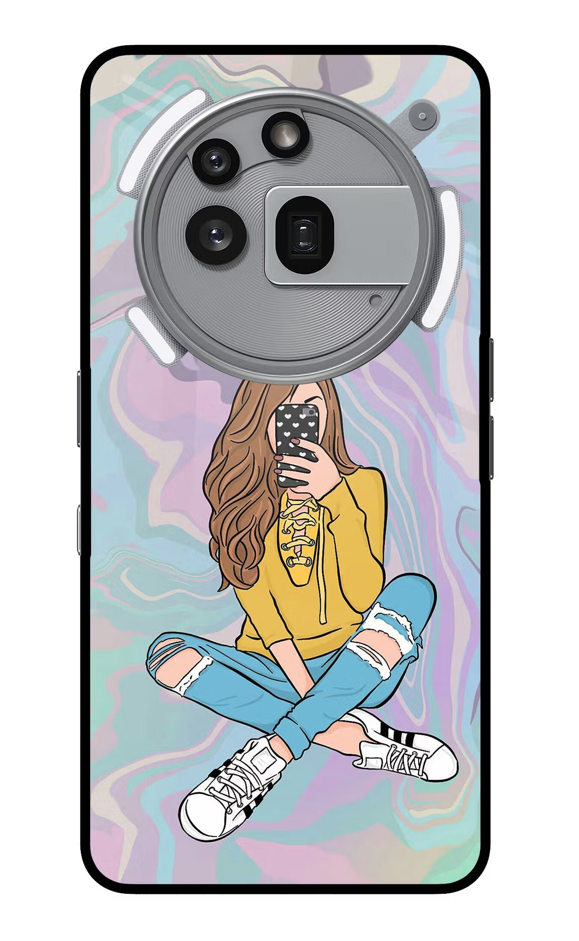 Selfie Girl Nothing Phone 3a Pro Back Cover
