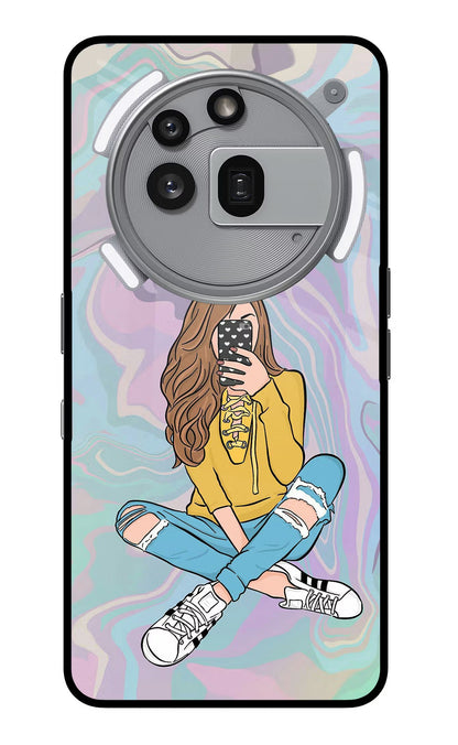 Selfie Girl Nothing Phone 3a Pro Back Cover
