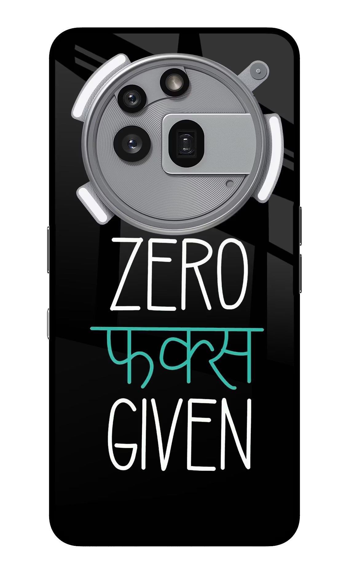 Zero Fucks Given Nothing Phone 3a Pro Glass Case