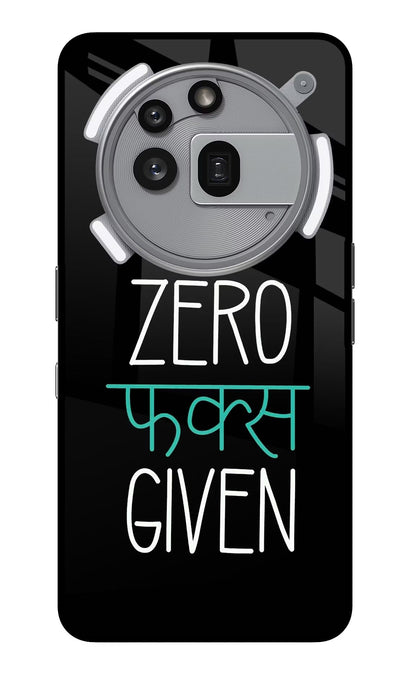Zero Fucks Given Nothing Phone 3a Pro Back Cover