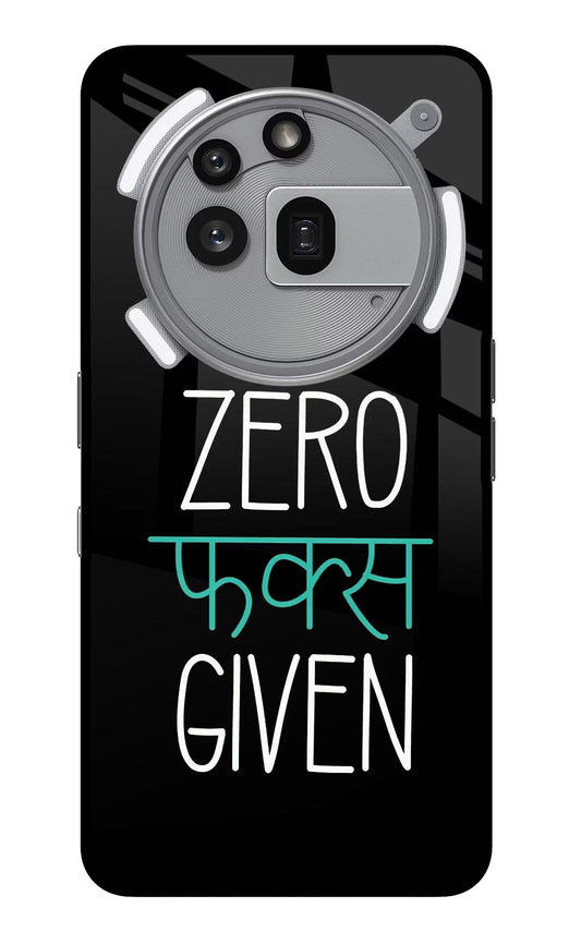 Zero Fucks Given Nothing Phone 3a Pro Back Cover