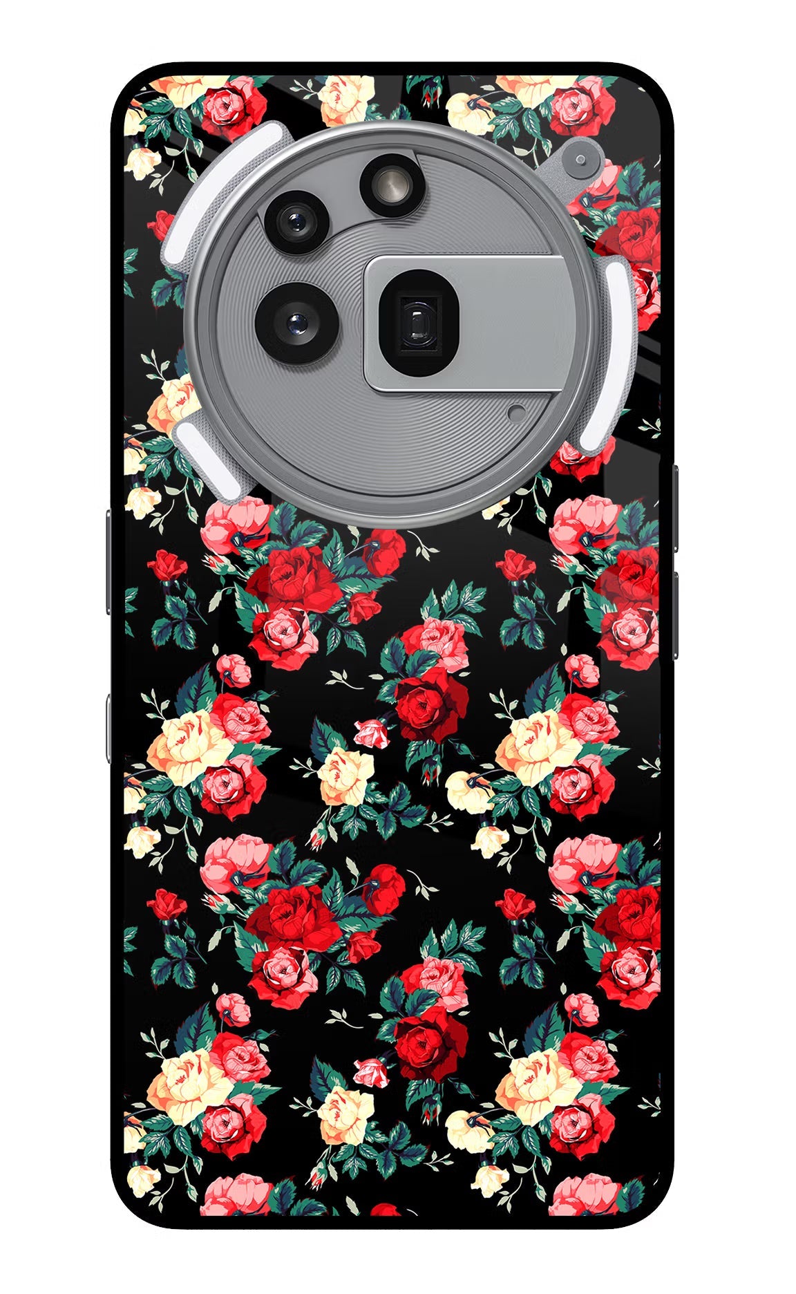 Rose Pattern Nothing Phone 3a Pro Back Cover