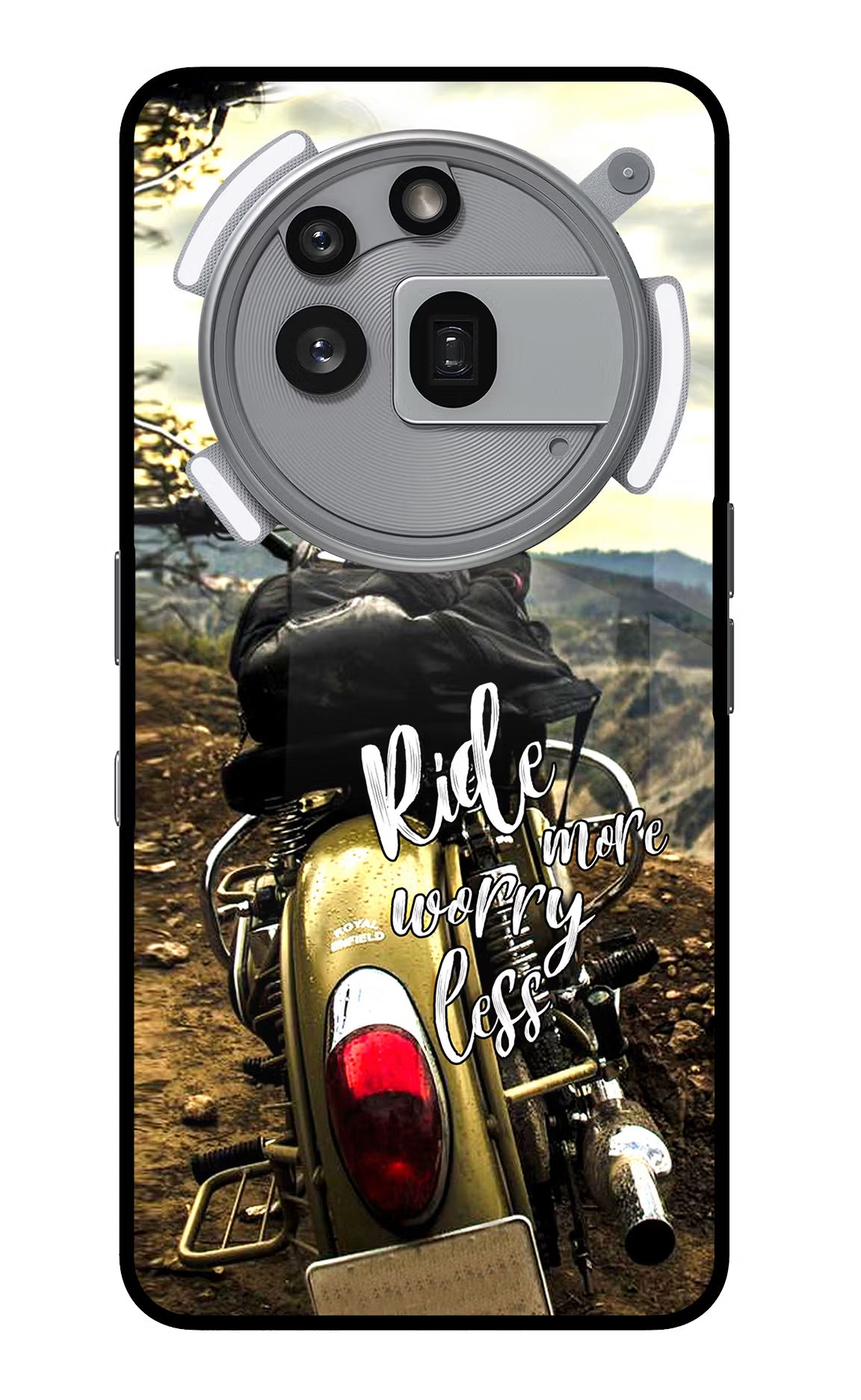 Ride More Worry Less Nothing Phone 3a Pro Glass Case