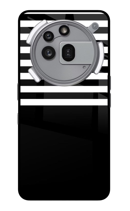 Black and White Print Nothing Phone 3a Pro Back Cover