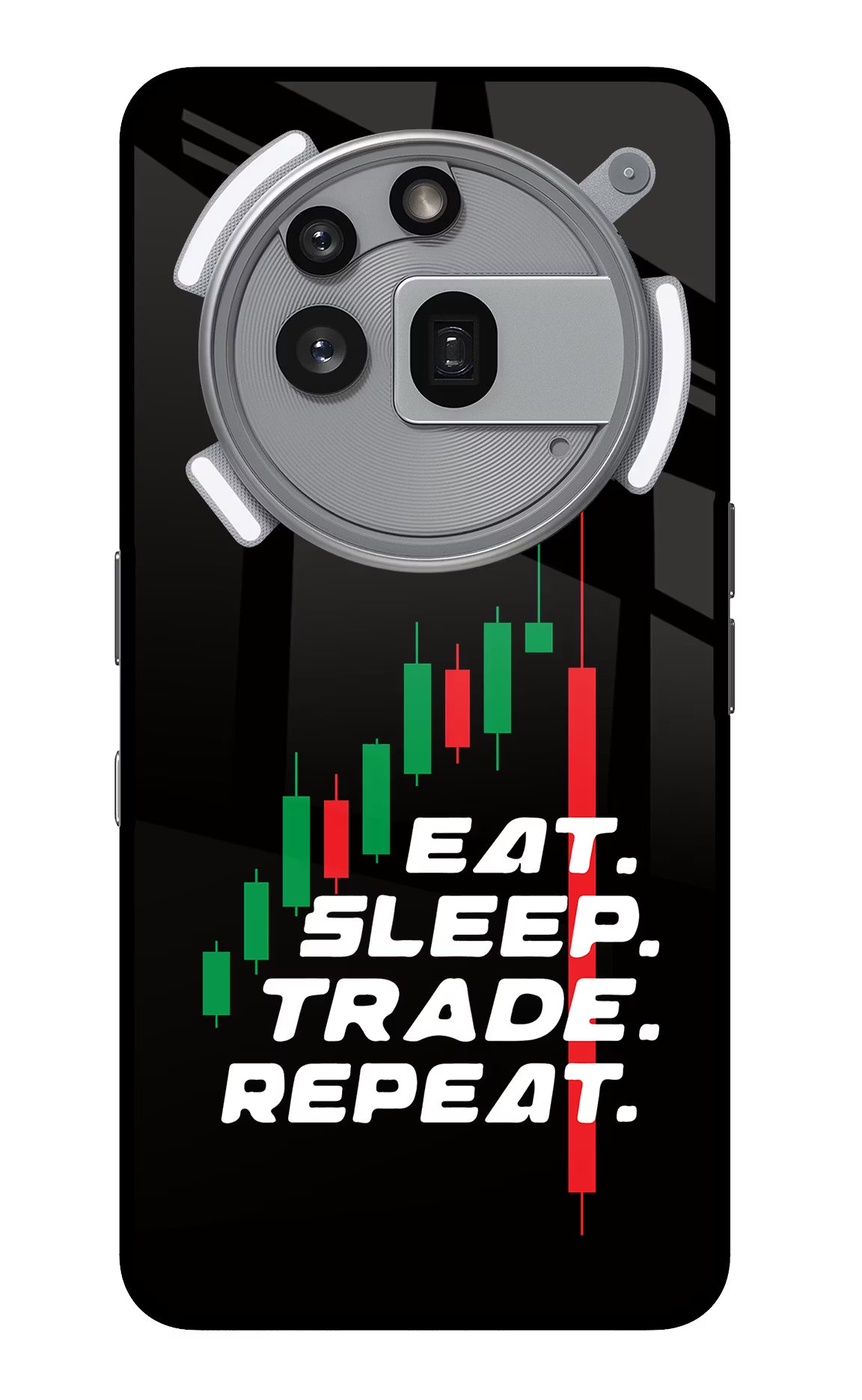 Eat Sleep Trade Repeat Nothing Phone 3a Pro Back Cover