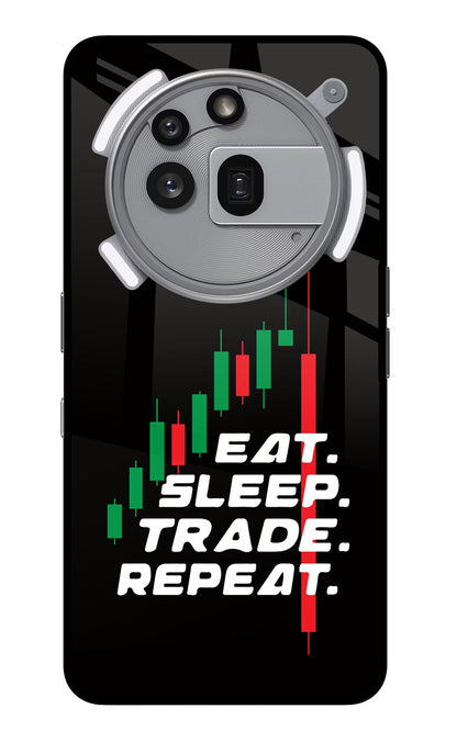 Eat Sleep Trade Repeat Nothing Phone 3a Pro Back Cover