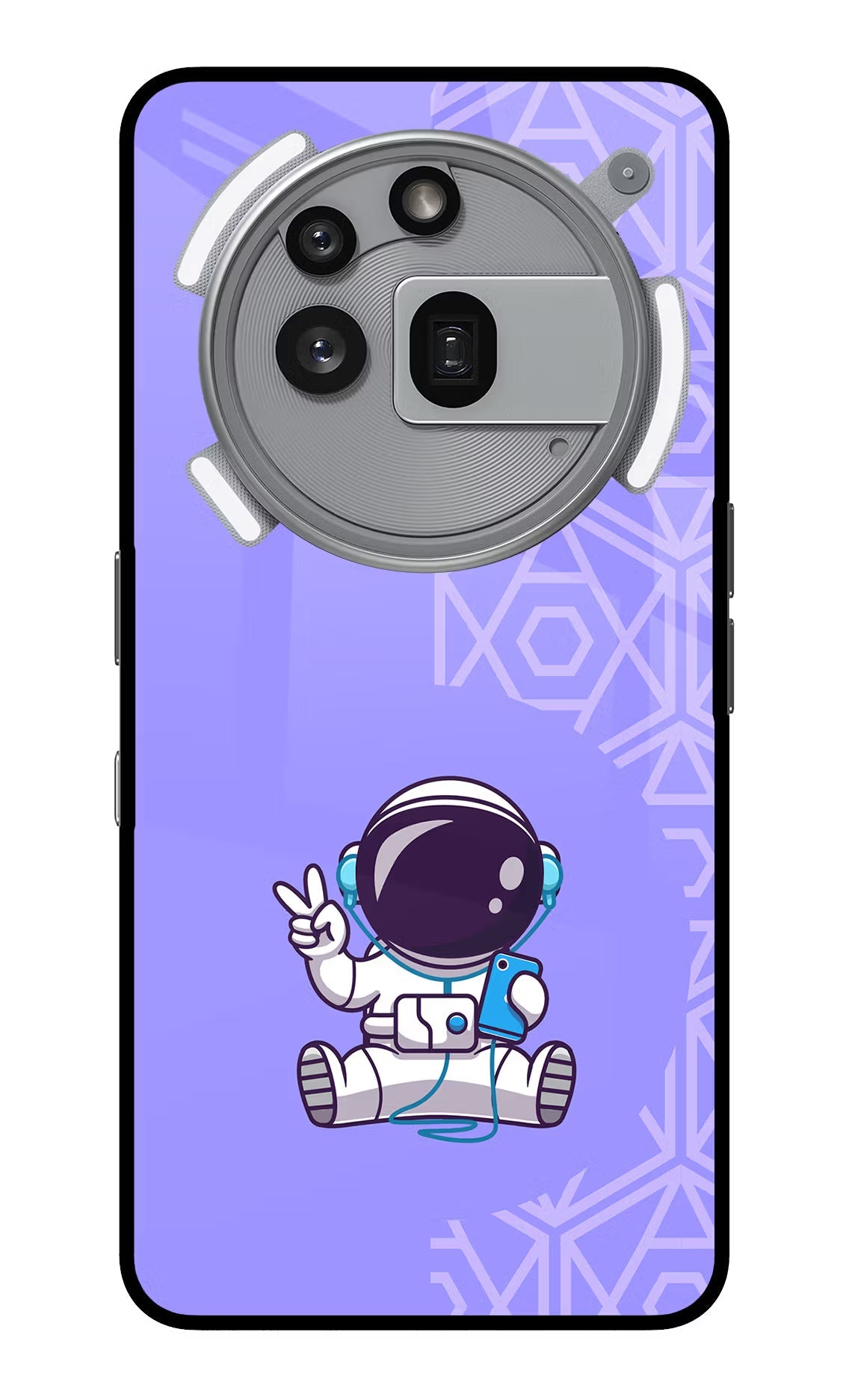 Cute Astronaut Chilling Nothing Phone 3a Pro Back Cover