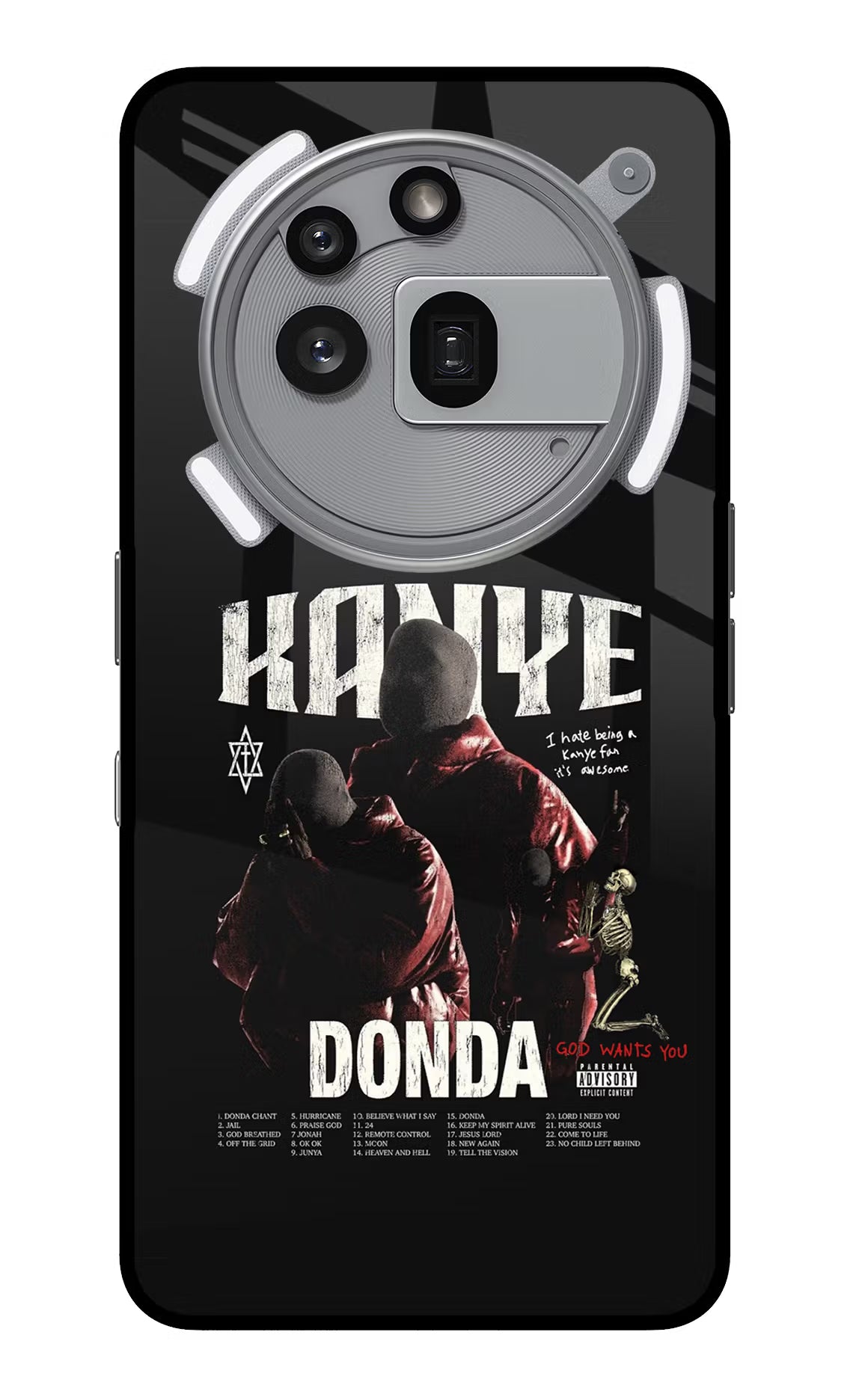 Donda Kanye West Nothing Phone 3a Pro Glass Case