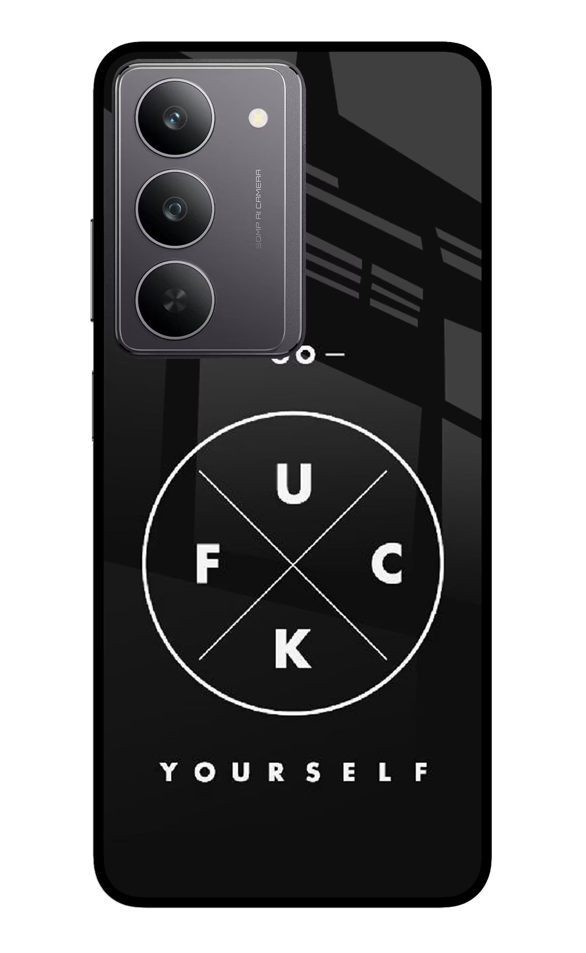 Go Fuck Yourself Realme 14x 5G Glass Case