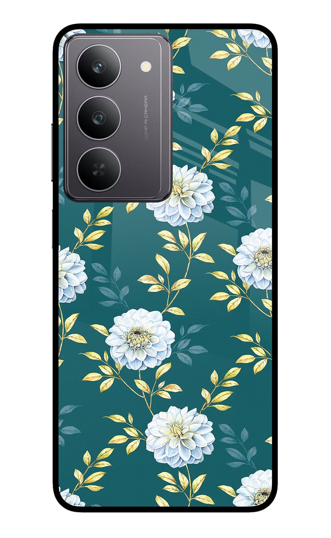 Flowers Realme 14x 5G Glass Case